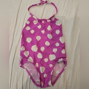 GAP Pink and Cream Toddler Swimsuit Size 5